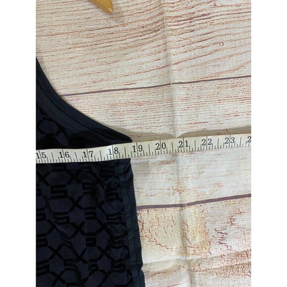 NWT Savage X Fenty Women's Black Mesh Printed Sleeveless Tank - Medium - Picture 9 of 13